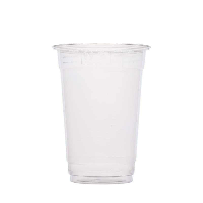 Plastikinis puodelis 400-500ml, skaidrus, 95mm, PET, 50 vnt./pak. 10224PEU
