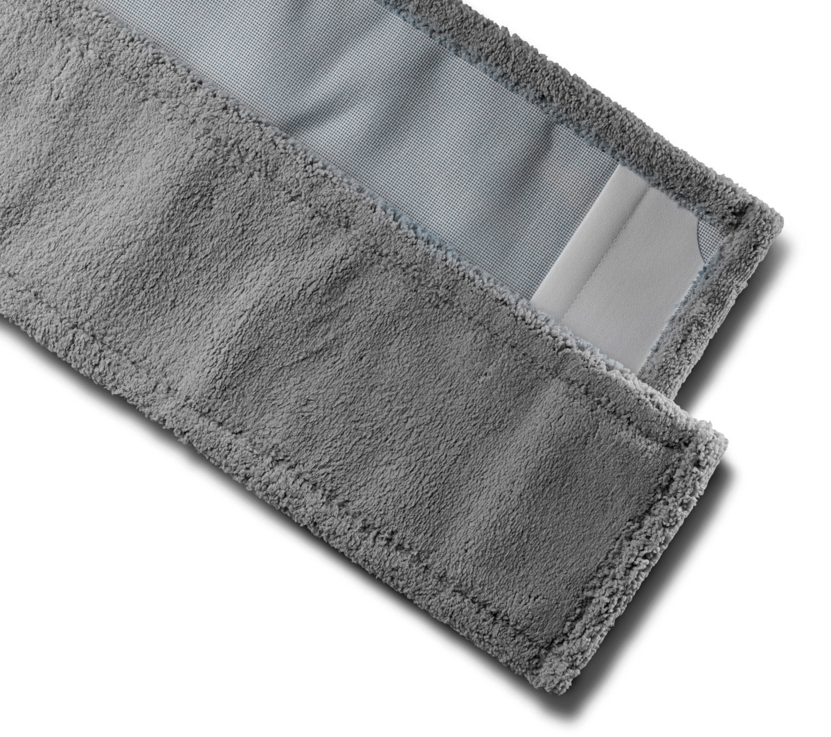 * MOPPTEX MOP PREMIUM Mikropluošto grindų valymo šluostė su kišenėmis, 40 cm, pilka