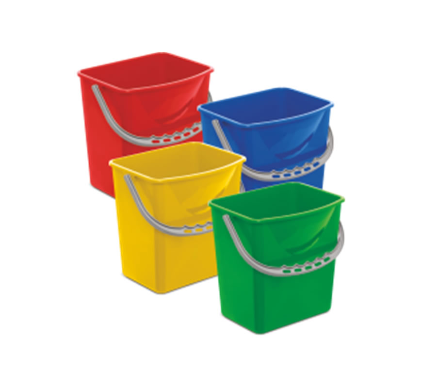 HUNT Plastikinis kibiras, 6 L, geltonas