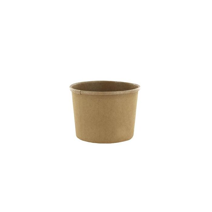Vienkartinis KRAFT dubenėlis 475 ml, 110 mm, 50 vnt. / pak.