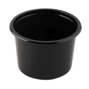 Vienkartinis dubenėlis sriubai užlydymui, juodas, PP, 500 ml, 115 mm, 50 vnt. / pak.