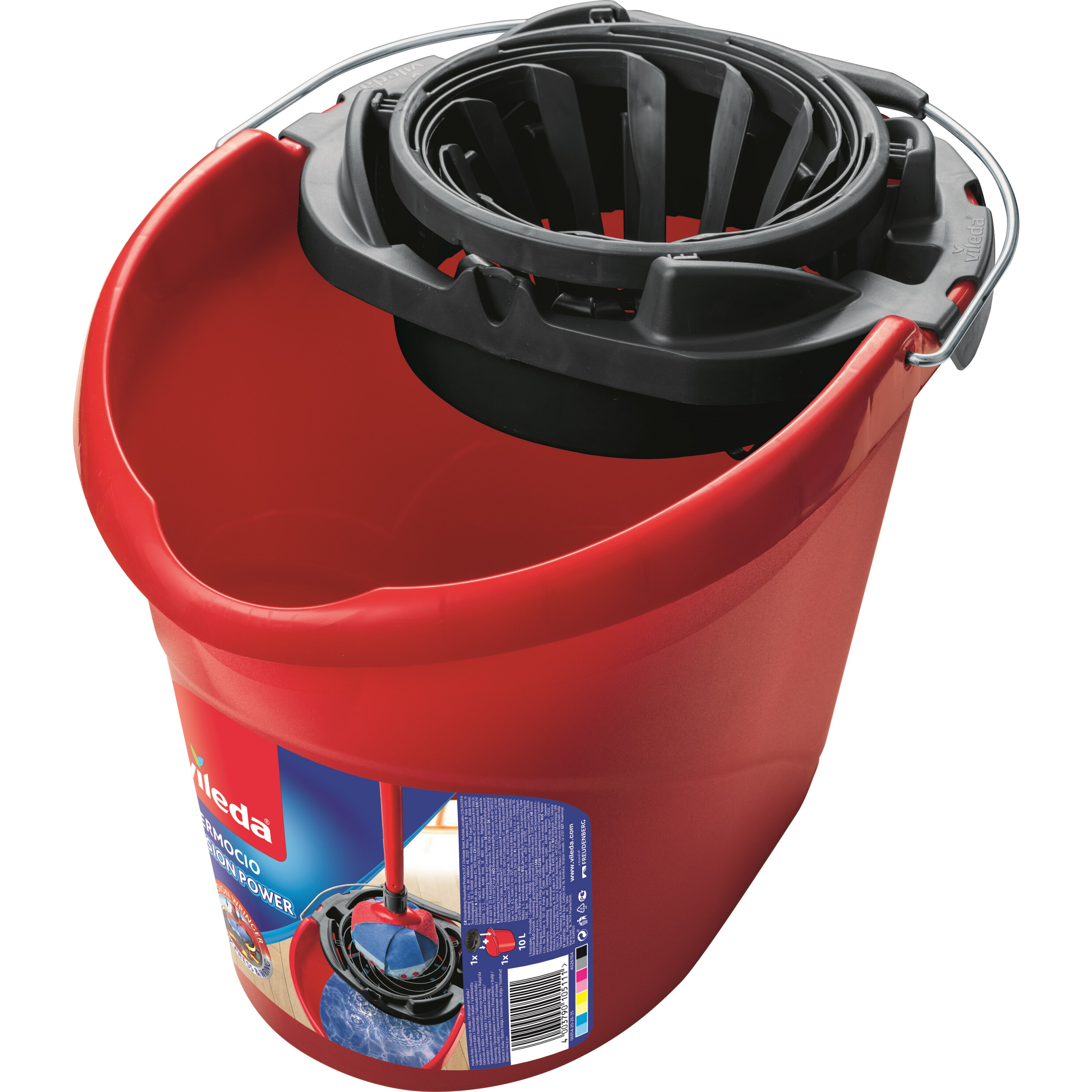 VILEDA Kibiras, 10 L, raudonas