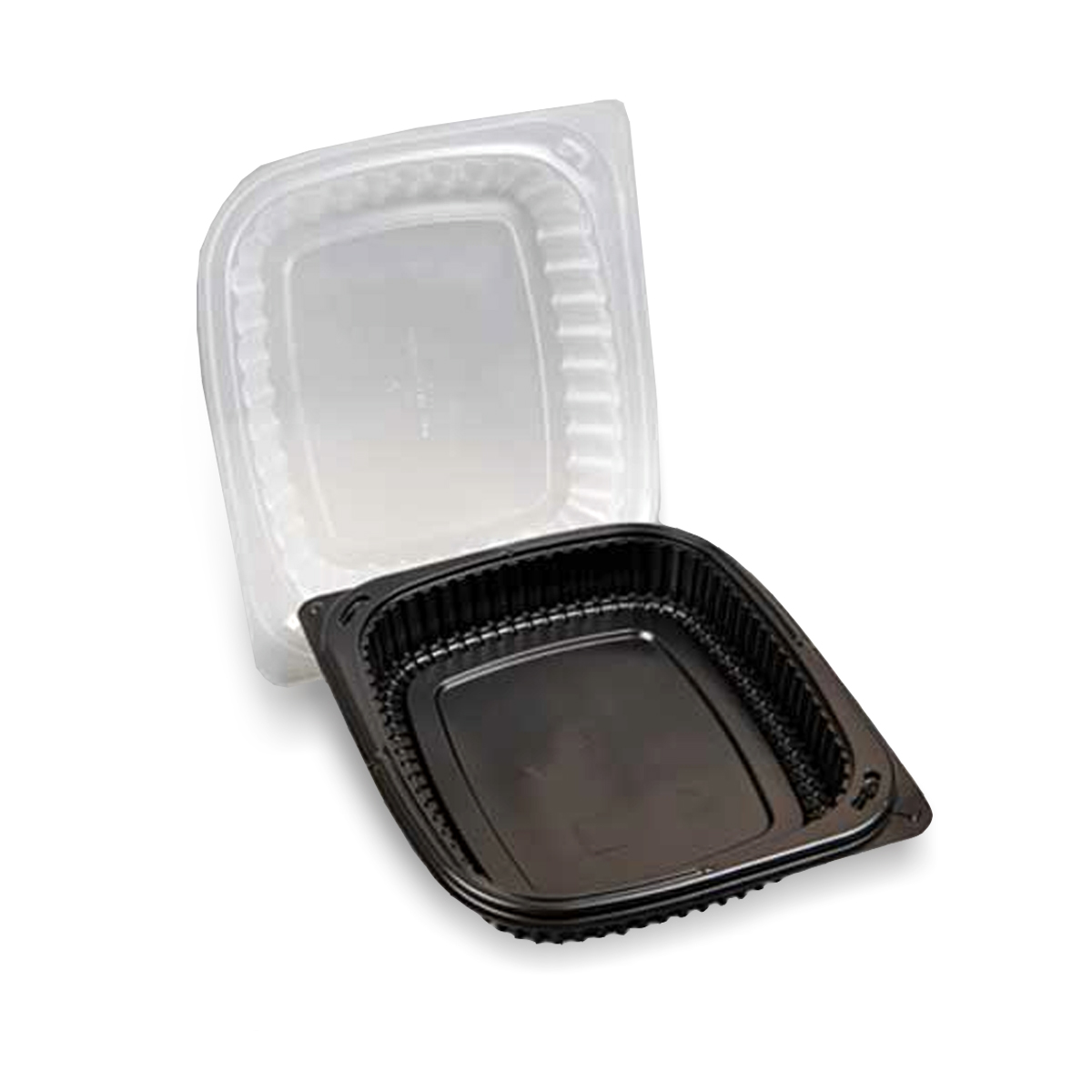 Termo indeliai РР, 240x210x40 mm, vienos dalies, juodos sp., 100 vnt./pak.