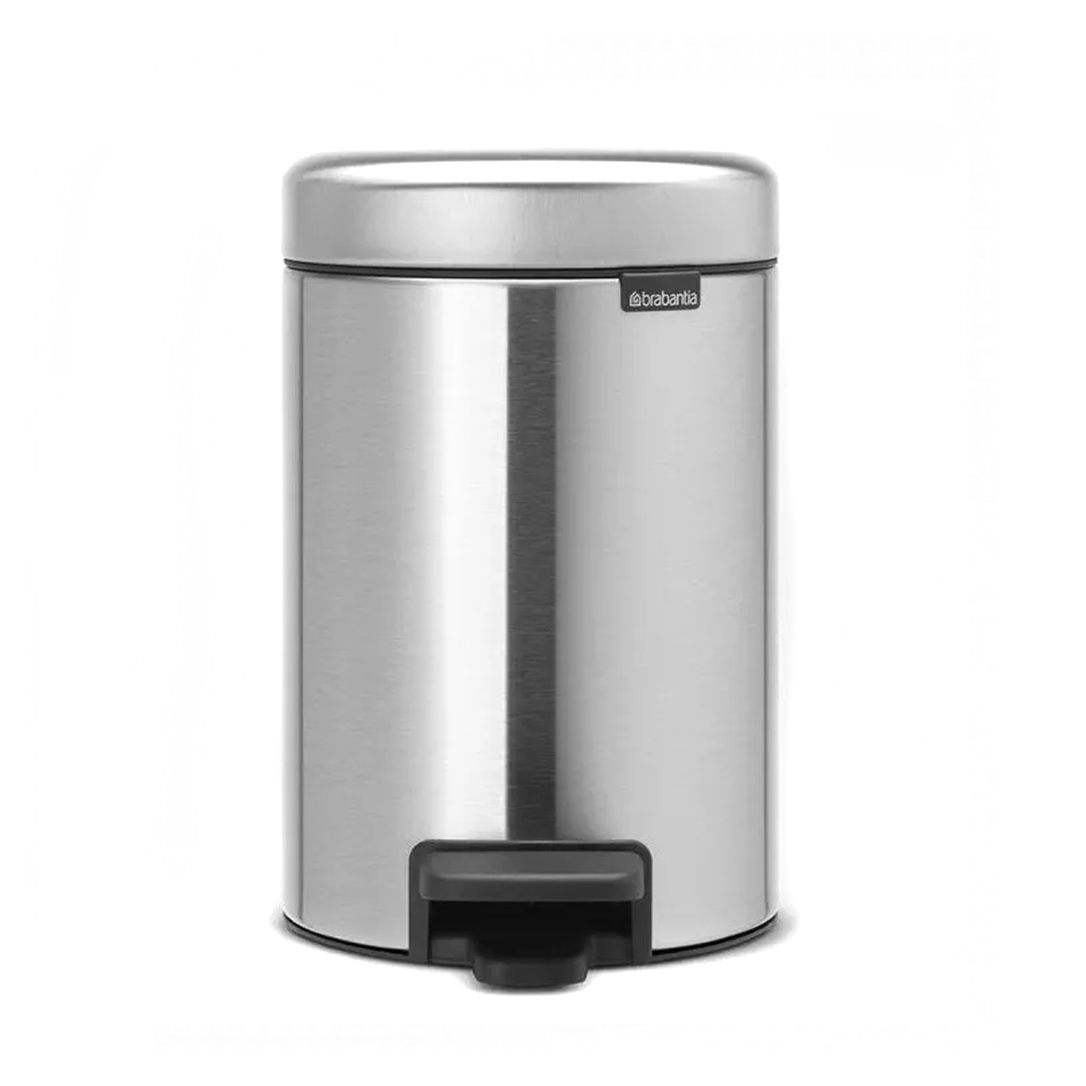 BRABANTIA NEWLCON Šiukšliadėžė, 3 L, matinio metalo