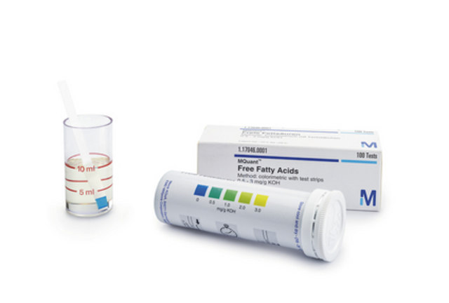 MERK FREE ACIDS Aliejaus testinės juostelės, 1 vnt / 9351