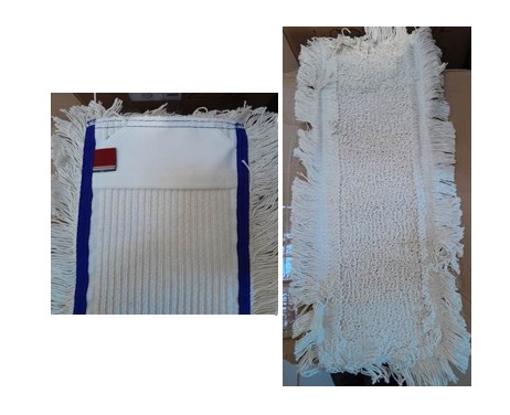 Medvilninė grindų šluostė su kišenėmis ir koduote, 50 cm, 170 g