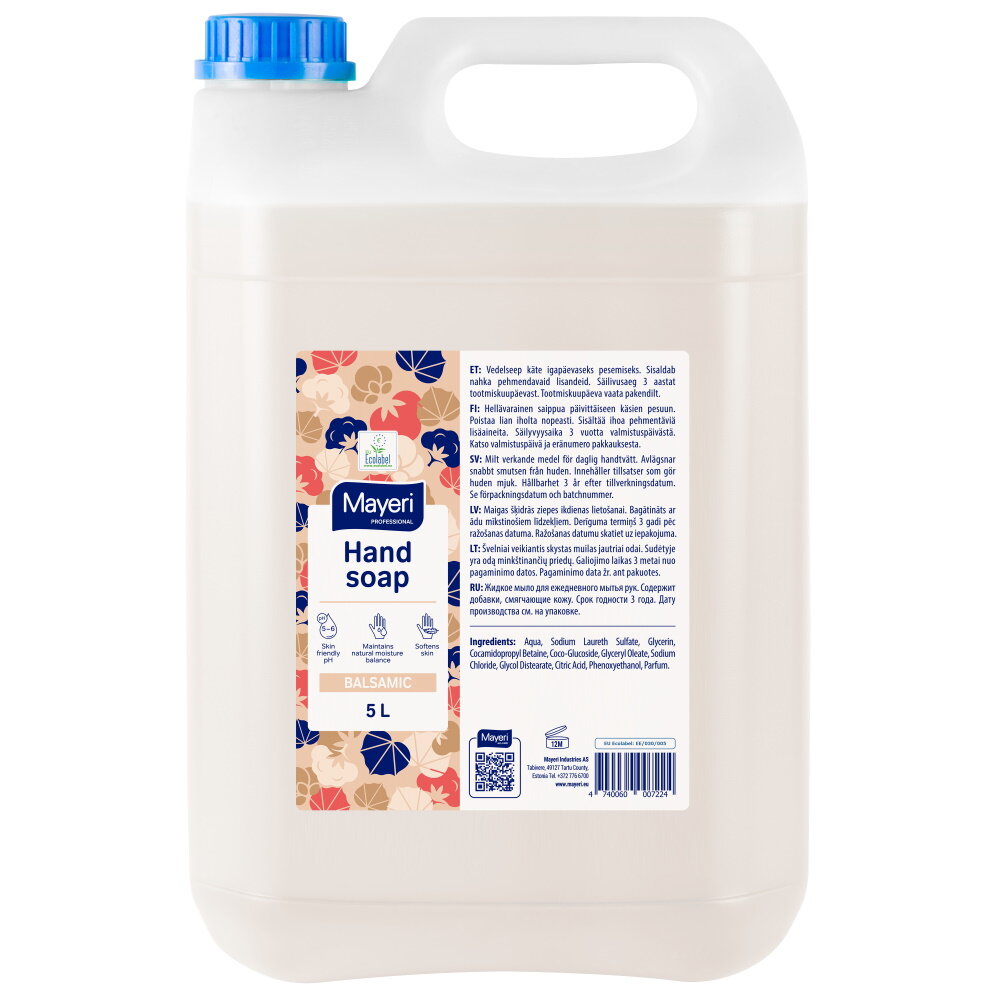 MAYERI BALSAM PROFESSIONAL Skystas muilas, 5L