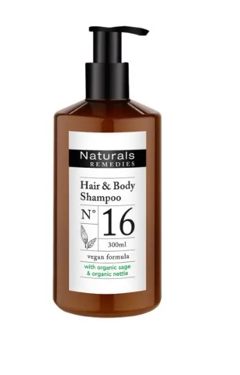 ADA NATURALS REMEDIES Plaukų ir kūno šampūnas, 300 ml